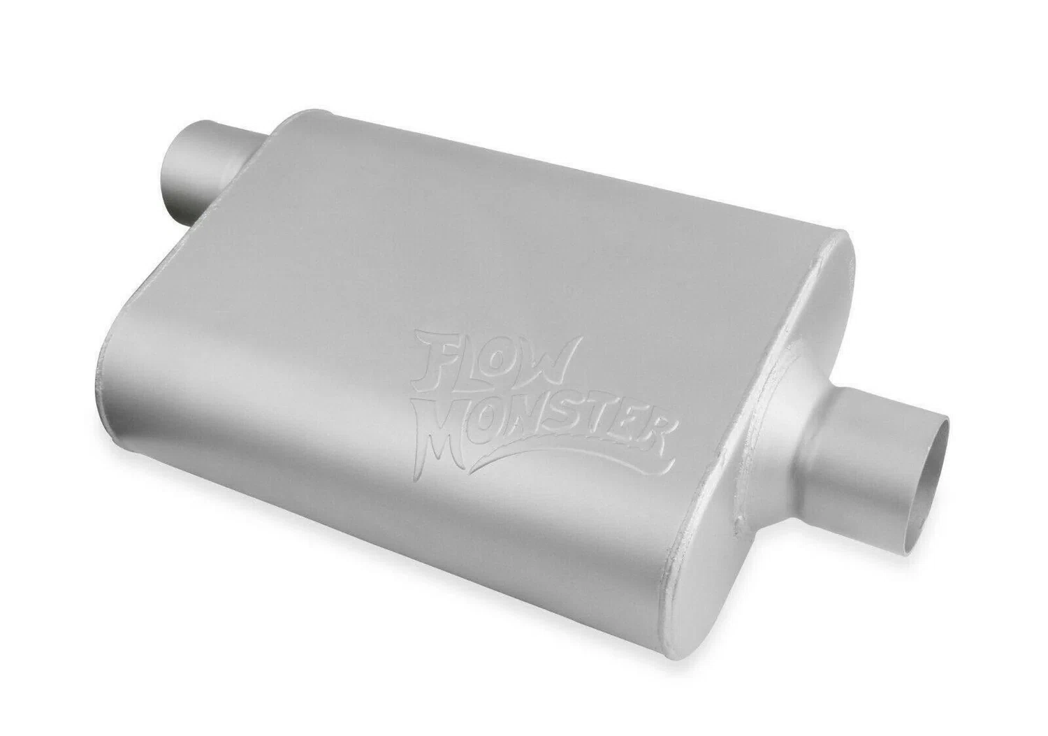 Flowmonster 2-Chamber Muffler 42541-FM 2.50 in Offset Inlet 2.50 in Center Outlet